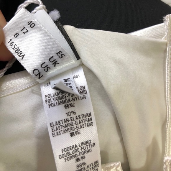 Nwt La Perla bikini graphique sz 8 bandeau top - Picture 8 of 9